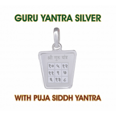 Guru Silver Yantra With Puja